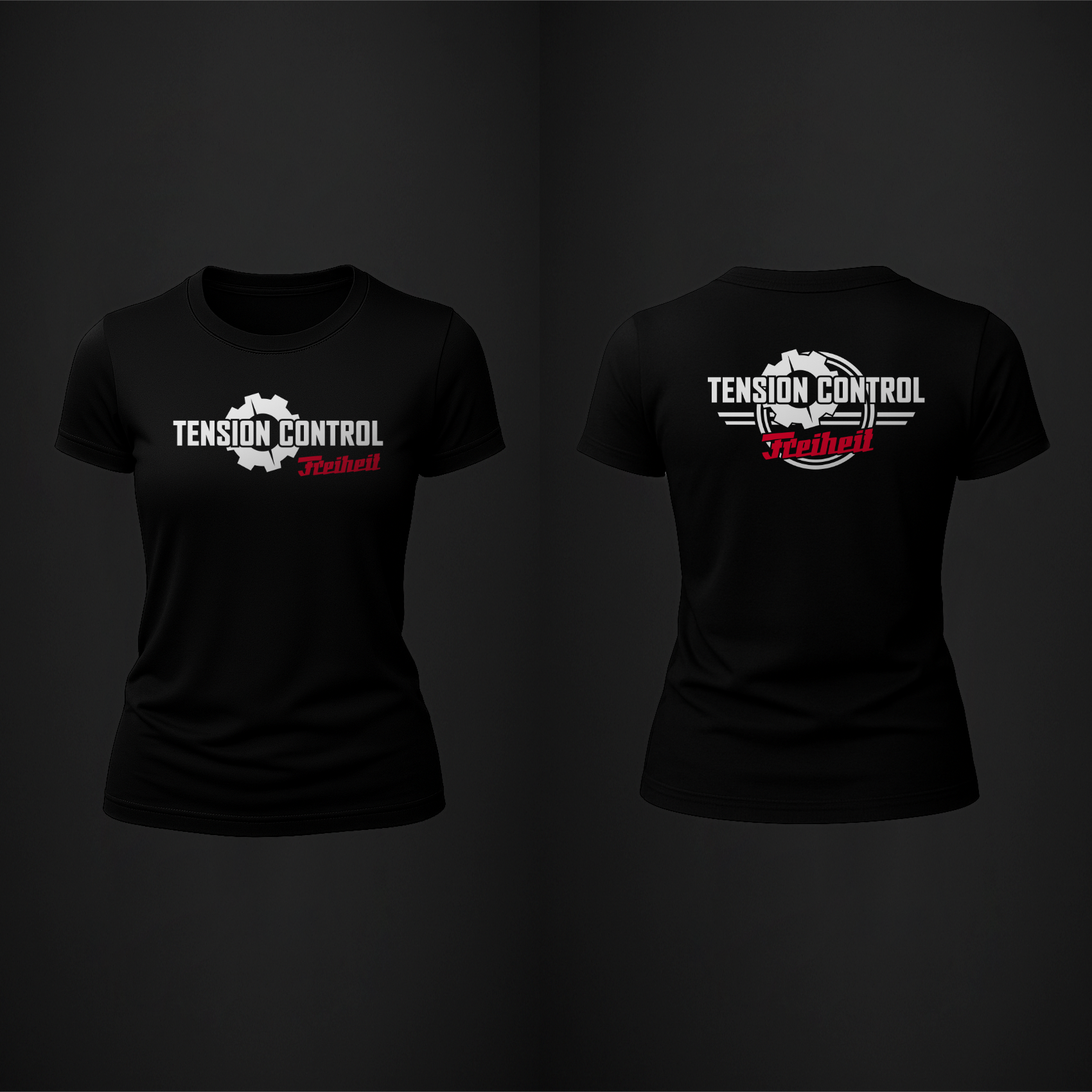 Girly Shirt Freiheit front and back print