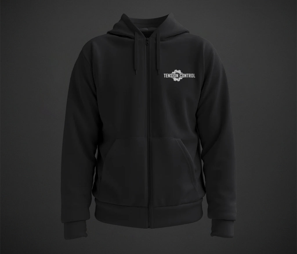 Zip-Hoodie Men Long Live EBM front and back print