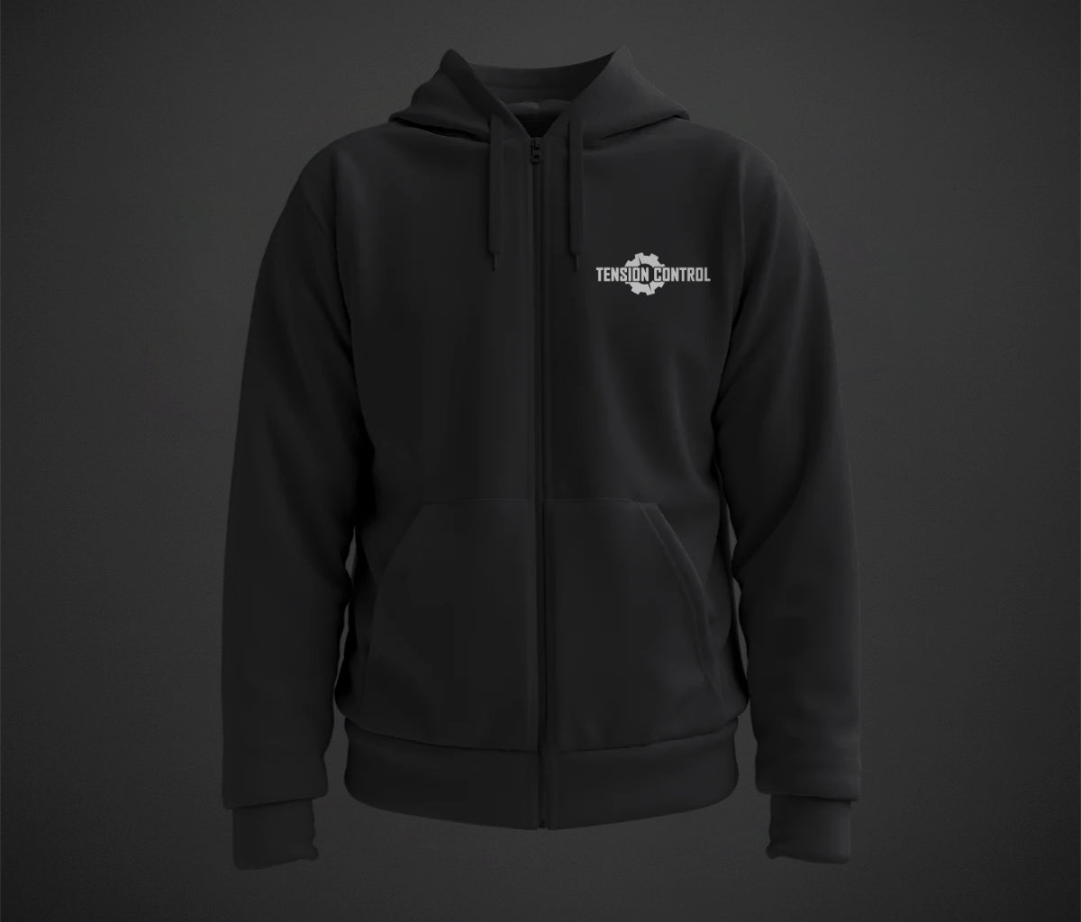 Zip-Hoodie Men Long Live EBM front and back print