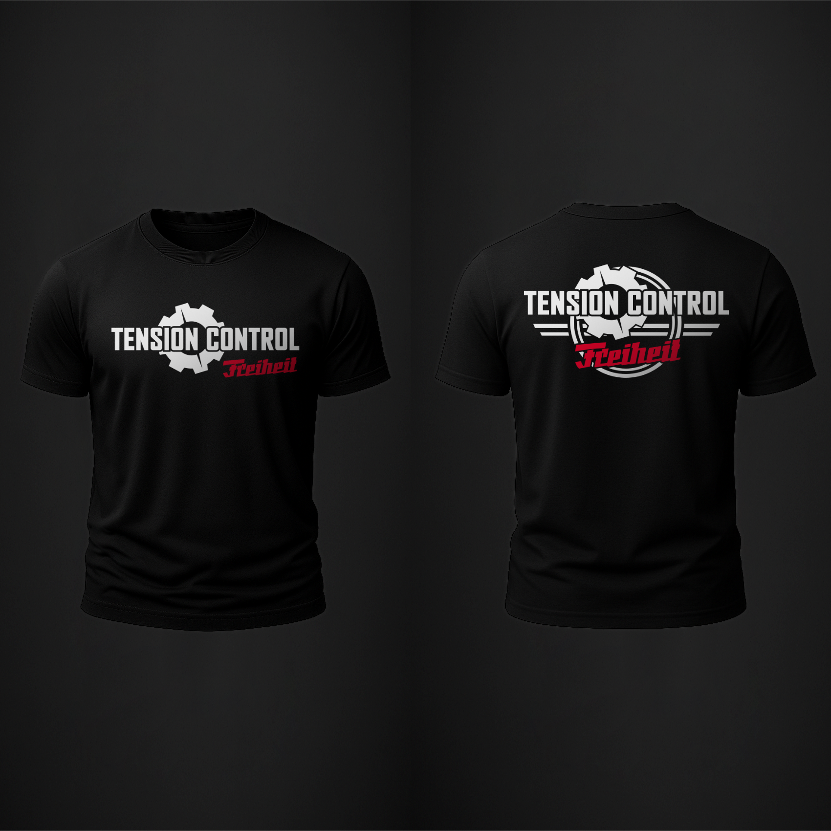 Shirt Men Freiheit front and back print